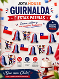 Guirnalda Decorativa Fiestas Patrias Chile