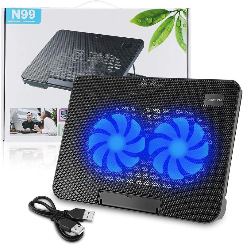 Base Ventilador Notebook Base Cooler Notebook Negro Mesa Enfriador