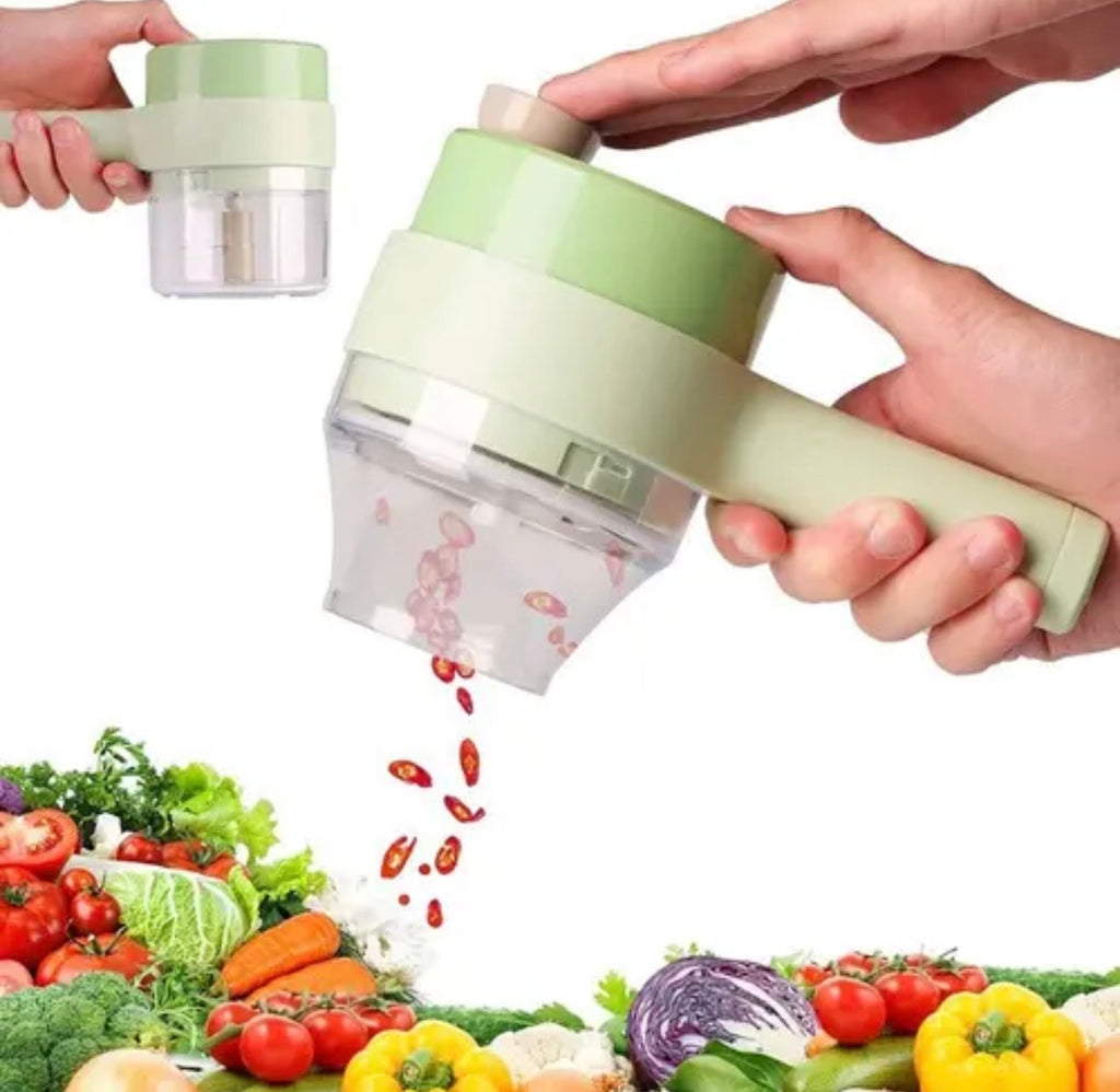 Mini Picadora Manual de Cocina Multifuncional – Cortador de Verduras, Ajo, Cebolla y Más