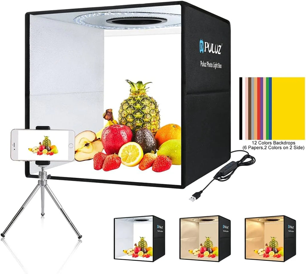 Estudio Fotográfico Portátil 40x40 - Caja De Luz Para Foto