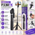 Selfie Stick Trípode Telescópico 2,22 m con Control Bluetooth P230TK