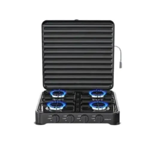 Cocina A Gas Sokany Encimera 4 Platos 4 Quemadores Portatil Negro