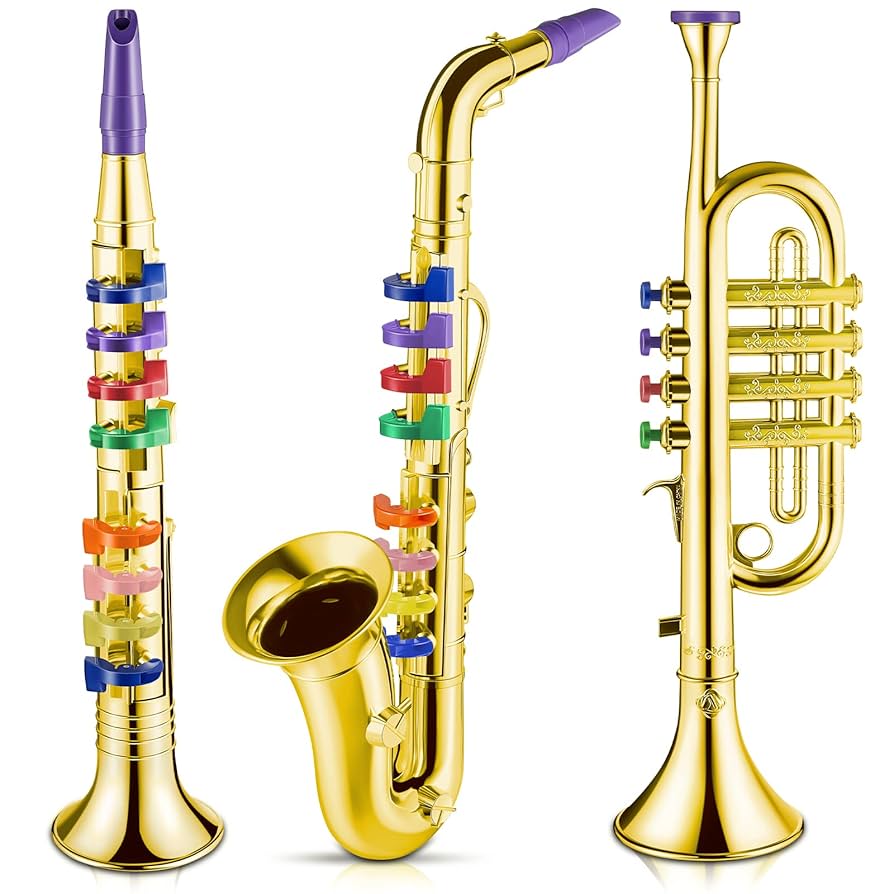 Saxofón De Juguete Para Niños Con Sonidos Realistas