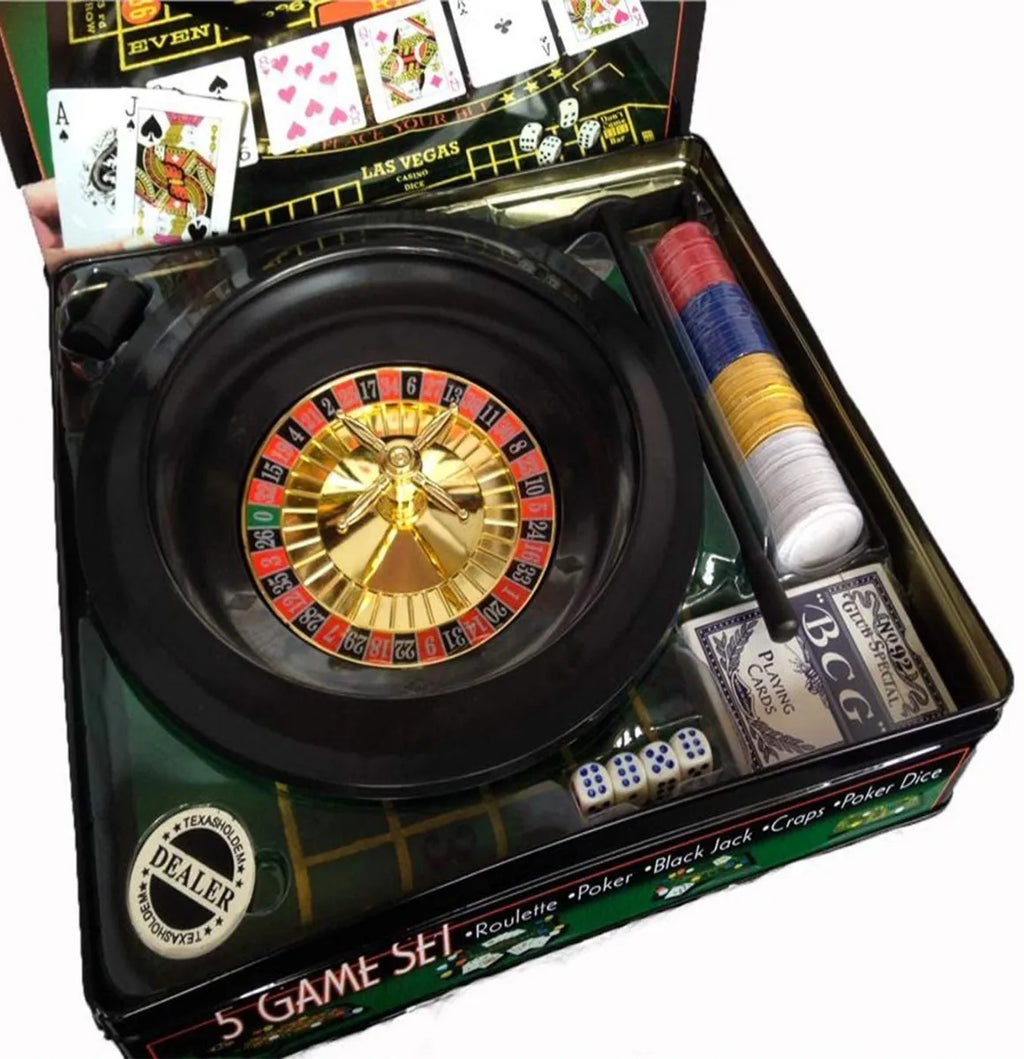 Set 5 Juegos Casino Roulette Poker black Jack craps poker