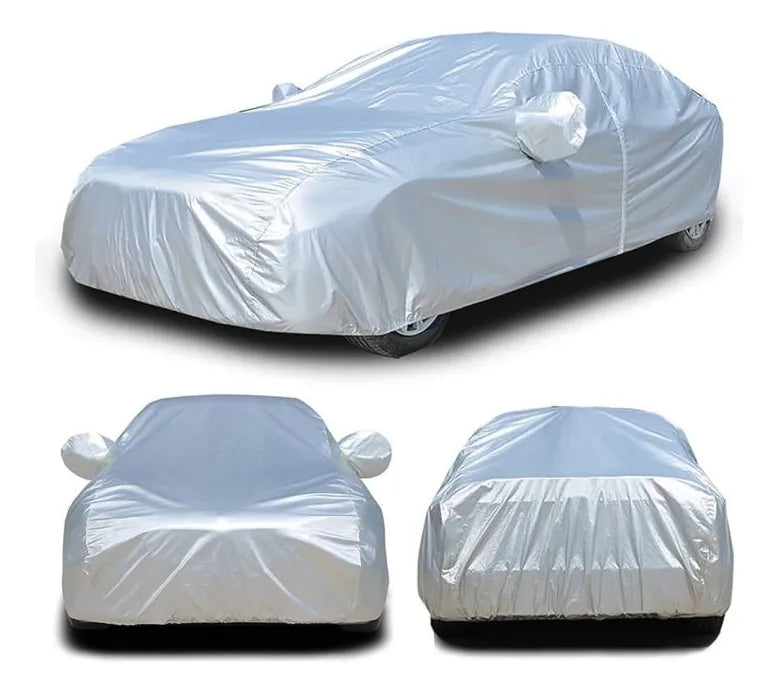 Carpas Para Autos C/ Interior Felpa Funda Gruesa Impermeable Gris