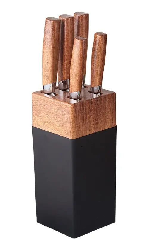 Set de Cuchillos 6 pcs Mango de madera