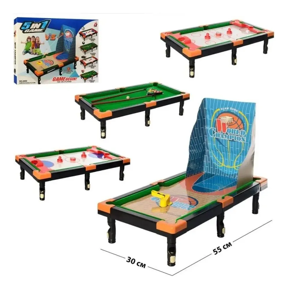 Mini mesa de Juegos 5 en 1
