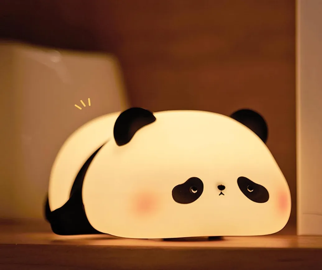 Lampara Nocturna Panda Sensor Bebes Niños Espanta Cuco