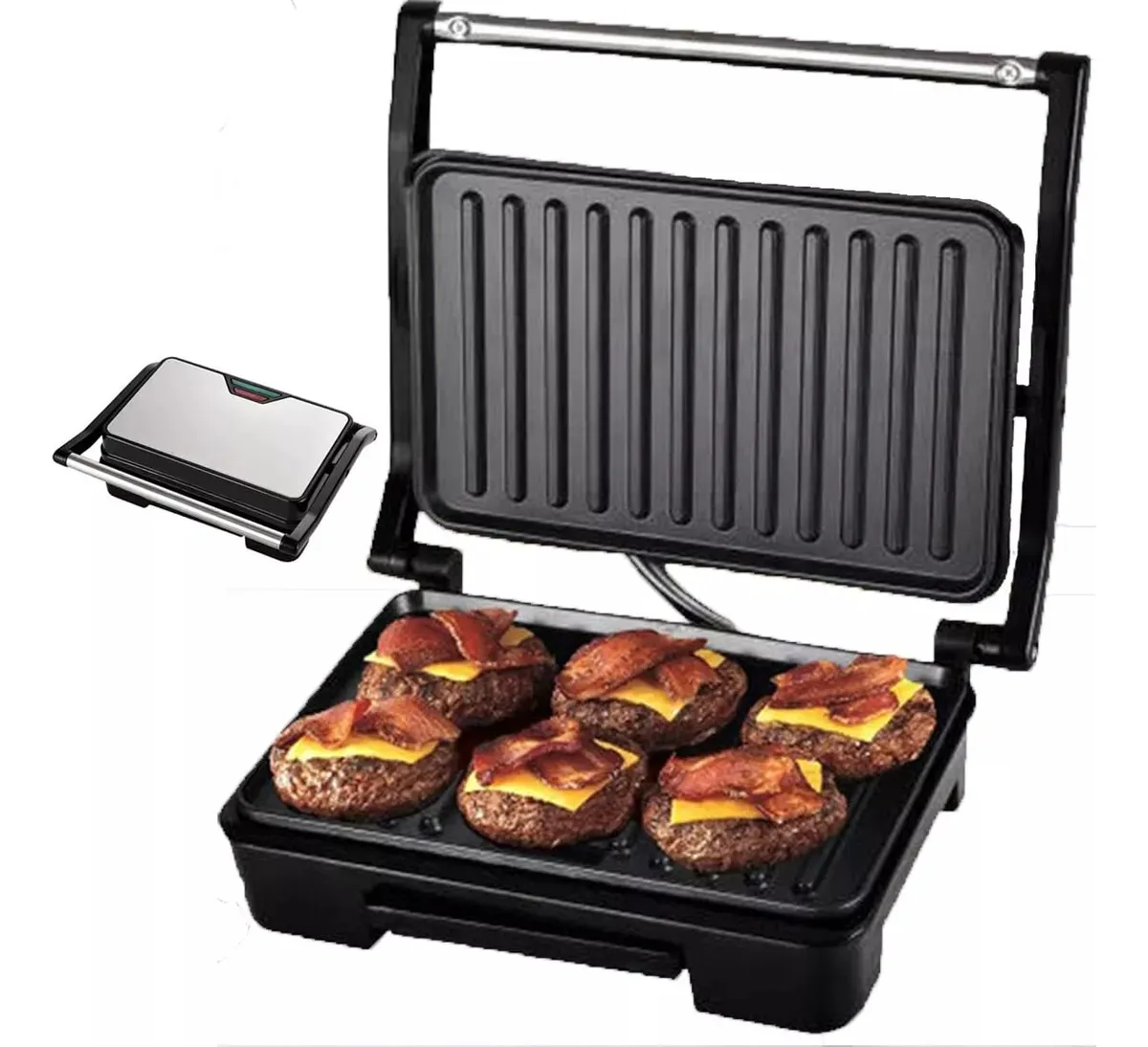 Plancha Sandwichera Sanguchera Tostadoras Elect Parrillera