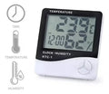 Termómetro Digital de Ambiente HTC-1 con Higrómetro y Reloj LCD