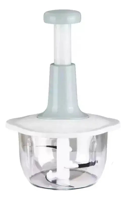 Picadora Manual de Alimentos con Sistema de Presión y Recipiente