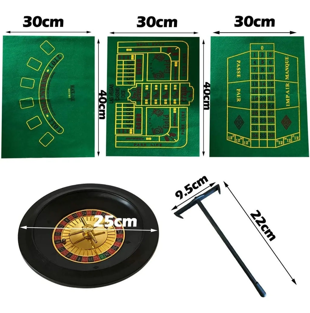 Set 5 Juegos Casino Roulette Poker black Jack craps poker