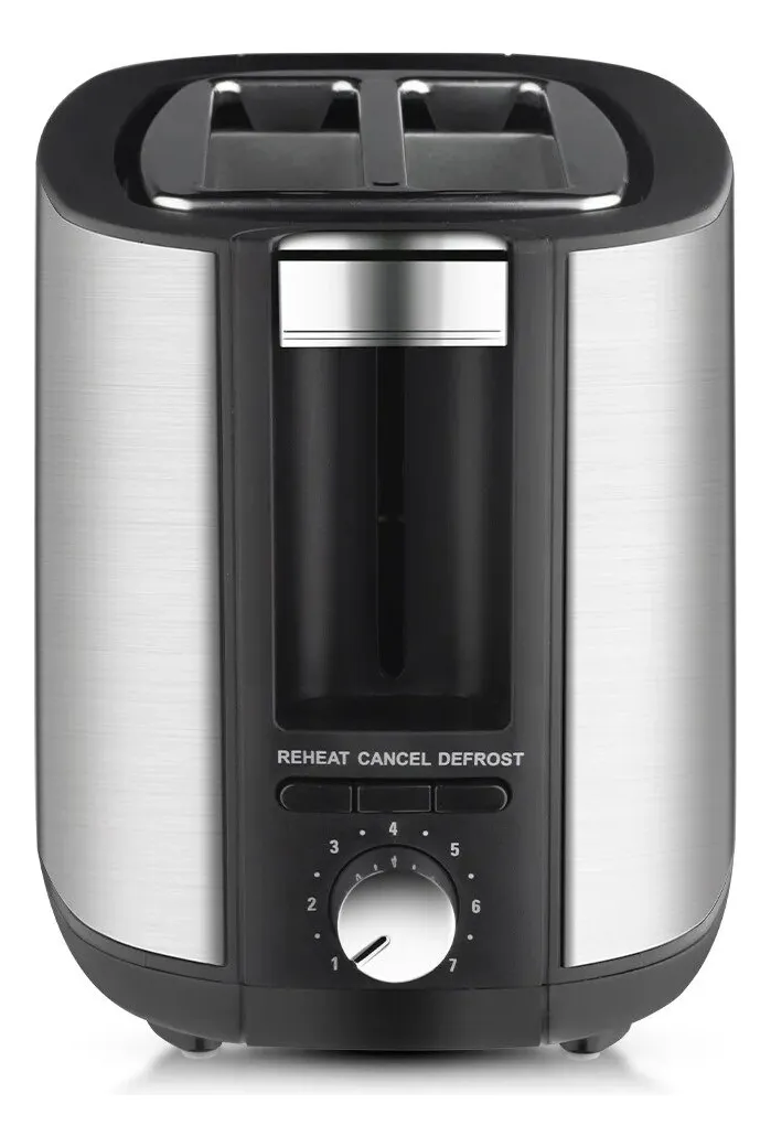 Tostador De Pan 2 Rebanadas Calentador Eléctrico Raf R-507 Color Negro