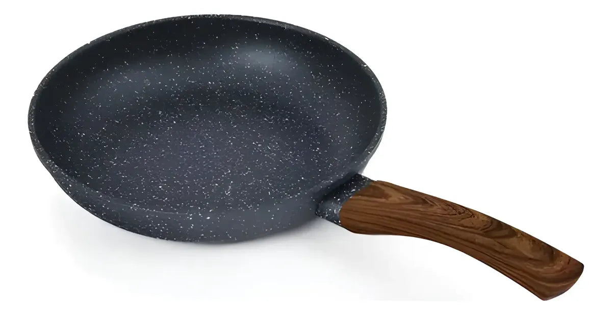 Sarten De Induccion Antiadherente 24cm Con Mango De Madera