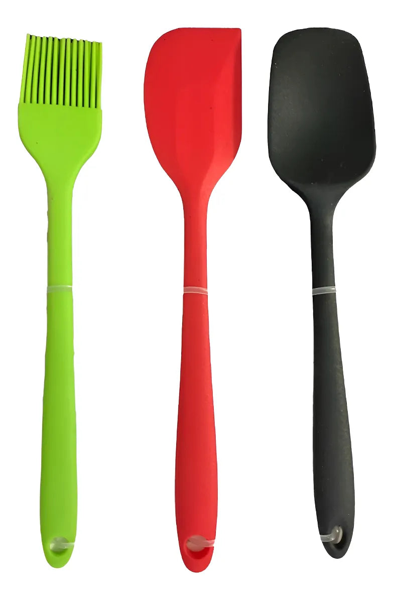 Set de 3 utensilios de cocina Silicona