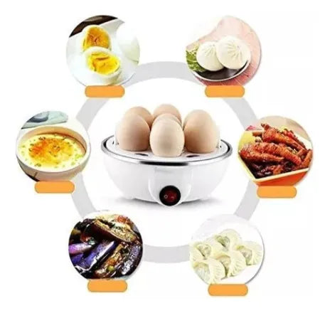 Maquina Hervidor Cocedor De Huevos A Vapor 7 Huevos Amarillo