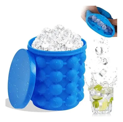 Molde de Hielo con Tapa – Cubos Perfectos en Segundos 🧊