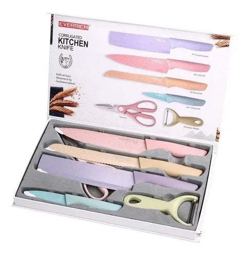 Set de Cuchillos de Cocina 5 Piezas – Corte Preciso y Estilo en tu Cocina