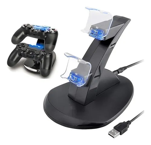 Cargador Inalambrico Playstation 4  PS4 Mando Dual 2 Controles Control Play 4 USB