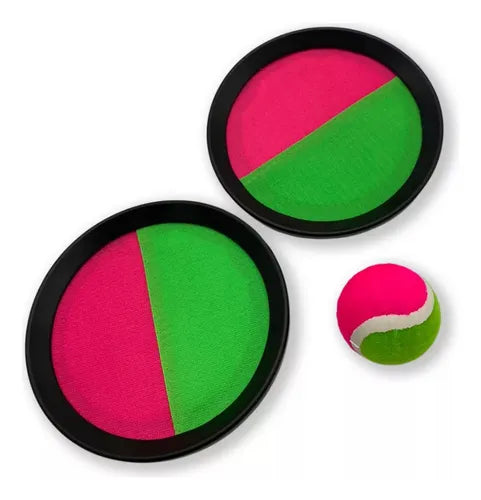 Juego De Lanzamiento De Playa, Atrapa Pelota Con Velcro