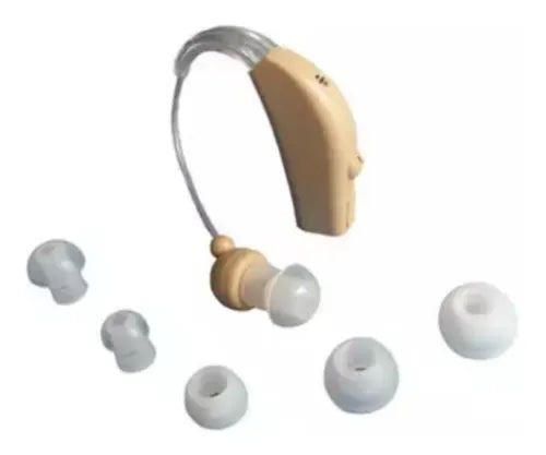 Audifonos Recargable De Sordera Amplificador Color Beige