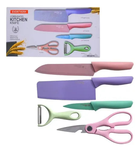 Set de Cuchillos de Cocina 5 Piezas – Corte Preciso y Estilo en tu Cocina