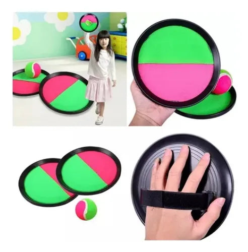 Juego De Lanzamiento De Playa, Atrapa Pelota Con Velcro