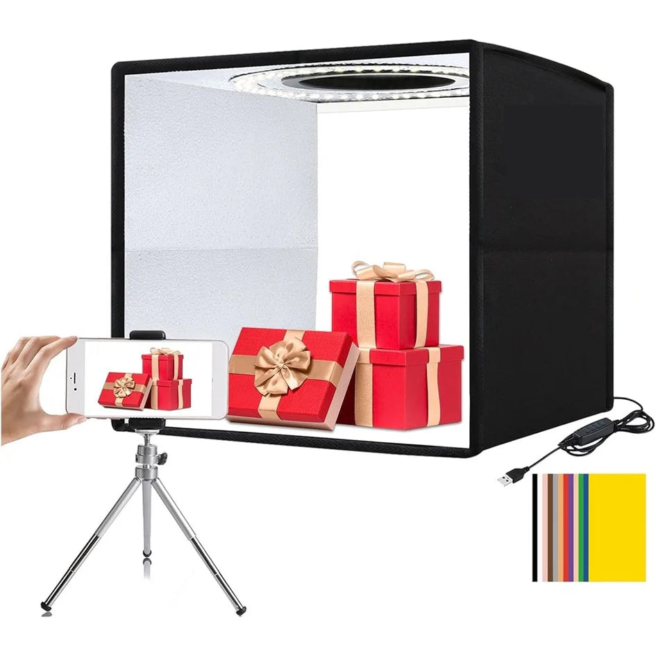 Estudio Fotográfico Portátil 40x40 - Caja De Luz Para Foto