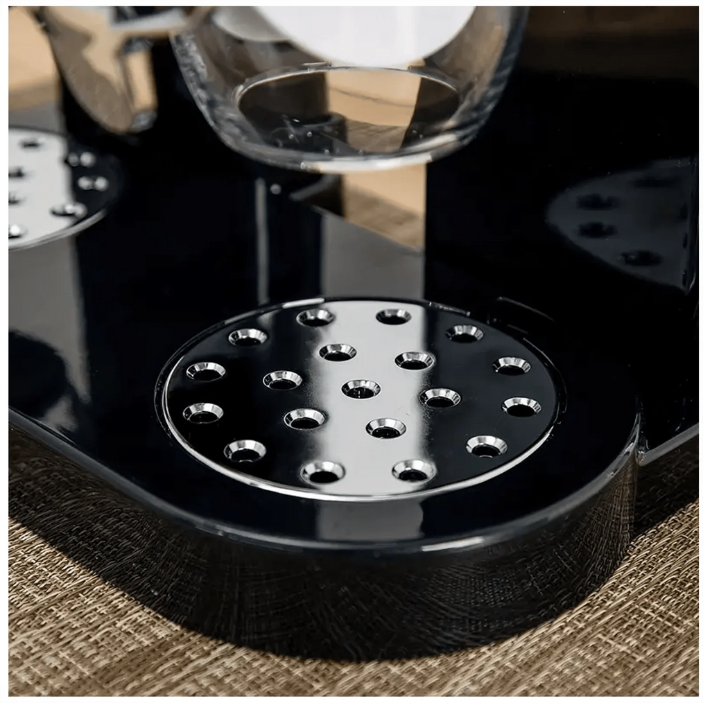Dispensador de Cereal despachador Doble alimentos y Semillas color negro