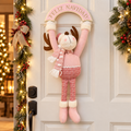 Adorno colgante de reno rosado para Navidad