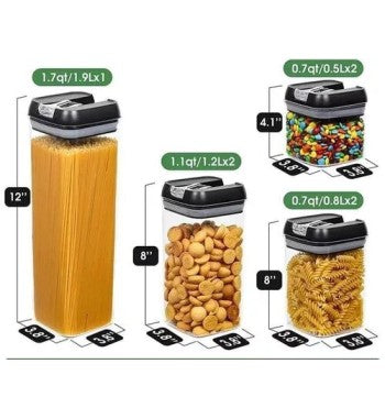 Set de Contenedores de 7pcs Despensa cocina