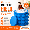 Molde de Hielo con Tapa – Cubos Perfectos en Segundos 🧊
