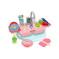Mini Lavavajillas Infantil Con Accesorios Rosado