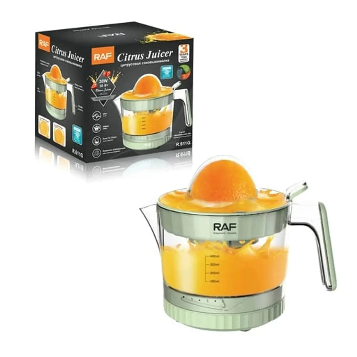 Exprimidor Eléctrico de Cítricos RAF – Jugo Natural en Segundos
