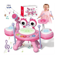 Juguete Batería Musical Bebes, Instrumento Tambor Musical Rosa