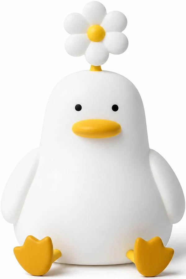 Lampara Pato de Silicona Diseño Kawaii Con Soporte para Teléfono