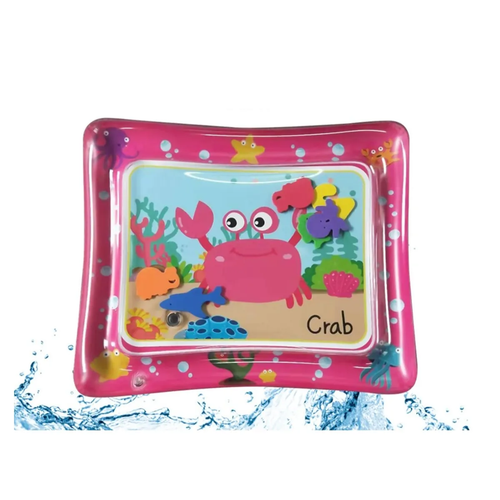 Alfombra de agua Para bebes Refrescante didactica color rosado